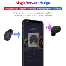 Load image into Gallery viewer, A10 TWS Space Capsule Shape Wireless Bluetooth Earphone with Magnetic Charging Box &amp; Lanyard, Support HD Call &amp; Automatic Pairing Bluetooth