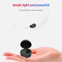 Load image into Gallery viewer, A10 TWS Space Capsule Shape Wireless Bluetooth Earphone with Magnetic Charging Box &amp; Lanyard, Support HD Call &amp; Automatic Pairing Bluetooth