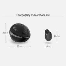 Load image into Gallery viewer, A10 TWS Space Capsule Shape Wireless Bluetooth Earphone with Magnetic Charging Box &amp; Lanyard, Support HD Call &amp; Automatic Pairing Bluetooth
