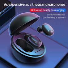 Load image into Gallery viewer, A10 TWS Space Capsule Shape Wireless Bluetooth Earphone with Magnetic Charging Box &amp; Lanyard, Support HD Call &amp; Automatic Pairing Bluetooth