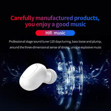 Load image into Gallery viewer, A10 TWS Space Capsule Shape Wireless Bluetooth Earphone with Magnetic Charging Box &amp; Lanyard, Support HD Call &amp; Automatic Pairing Bluetooth