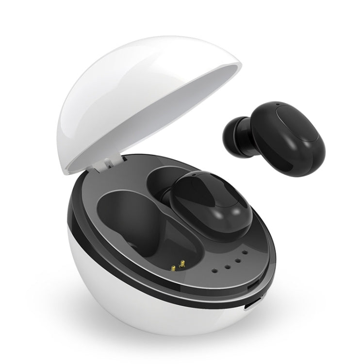 A10 TWS Space Capsule Shape Wireless Bluetooth Earphone with Magnetic Charging Box & Lanyard, Support HD Call & Automatic Pairing Bluetooth