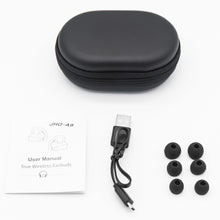 Load image into Gallery viewer, JHO-A9 TWS  Wireless Hanging Ear Type Bluetooth Earphone with Charging + Storage Integrated Zipper Bag, Support Voice Control, JHO-A9
