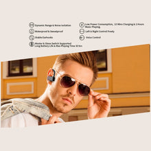 Load image into Gallery viewer, JHO-A9 TWS  Wireless Hanging Ear Type Bluetooth Earphone with Charging + Storage Integrated Zipper Bag, Support Voice Control, JHO-A9