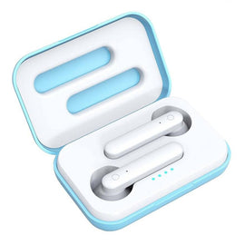 X26 TWS  Bluetooth 5.0 Wireless Touch Bluetooth Earphone with Magnetic Attraction Charging Box, Support Voice Assistant & Call, Blue, White, Pink