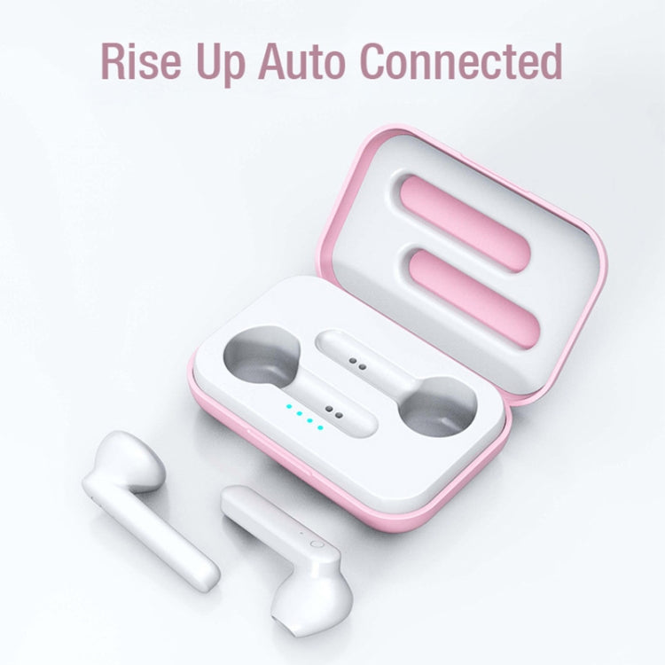 X26 TWS  Bluetooth 5.0 Wireless Touch Bluetooth Earphone with Magnetic Attraction Charging Box, Support Voice Assistant & Call, Blue, White, Pink