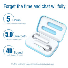 Load image into Gallery viewer, X26 TWS  Bluetooth 5.0 Wireless Touch Bluetooth Earphone with Magnetic Attraction Charging Box, Support Voice Assistant &amp; Call, Blue, White, Pink