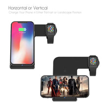Load image into Gallery viewer, F11 Vertical Magnetic Wireless Charger for QI Charging Standard Mobile Phones &amp; Apple Watch Series