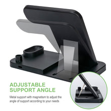 Load image into Gallery viewer, W30 QI Vertical Wireless Charger for Mobile Phones &amp; Apple Watches &amp; AirPods &amp; Apple Pencil, with Adjustable Phone Stand