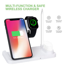 Load image into Gallery viewer, W30 QI Vertical Wireless Charger for Mobile Phones &amp; Apple Watches &amp; AirPods &amp; Apple Pencil, with Adjustable Phone Stand