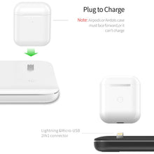 Load image into Gallery viewer, Z5 QI Vertical Magnetic Wireless Charger for Mobile Phones &amp; Apple Watches &amp; AirPods / Xiaomi Redmi AirDots, with Touch Ring Light