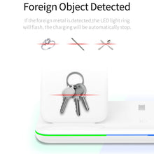 Load image into Gallery viewer, Z5 QI Vertical Magnetic Wireless Charger for Mobile Phones &amp; Apple Watches &amp; AirPods / Xiaomi Redmi AirDots, with Touch Ring Light