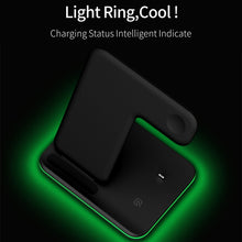 Load image into Gallery viewer, Z5 QI Vertical Magnetic Wireless Charger for Mobile Phones &amp; Apple Watches &amp; AirPods / Xiaomi Redmi AirDots, with Touch Ring Light