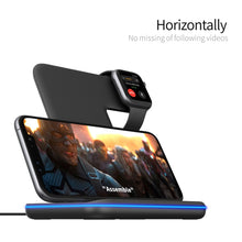 Load image into Gallery viewer, Z5 QI Vertical Magnetic Wireless Charger for Mobile Phones &amp; Apple Watches &amp; AirPods / Xiaomi Redmi AirDots, with Touch Ring Light