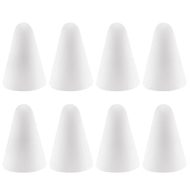 8 PCS Non-slip Mute Wear-resistant Nib Cover for Apple Pencil 1 / 2, White, Dark Blue, Mint Green, Transparent