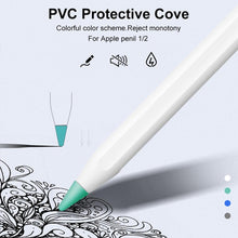 Load image into Gallery viewer, 8 PCS Non-slip Mute Wear-resistant Nib Cover for Apple Pencil 1 / 2, White, Dark Blue, Mint Green, Transparent