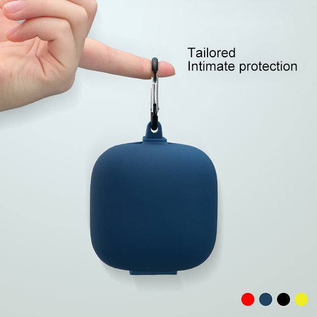 Solid Color Silicone Wireless Bluetooth Earphone Protective Case for Beats Powerbeats Pro, Grass Green, Grey, Light Purple, Mint Green, Purple, Red, Wine Red, Black, Dark Blue, Gray Blue