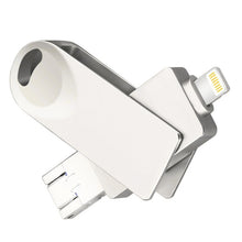 Load image into Gallery viewer, S29 3 in 1 256GB Micro USB + USB + 8 Pin Interface Metal Twister Flash Disk, 256G