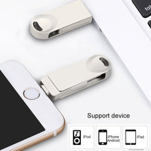 Load image into Gallery viewer, S29 3 in 1 256GB Micro USB + USB + 8 Pin Interface Metal Twister Flash Disk, 256G