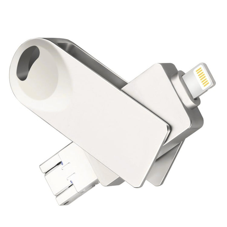 S29 3 in 1 32GB Micro USB + USB + 8 Pin Interface Metal Twister Flash Disk, 32GB