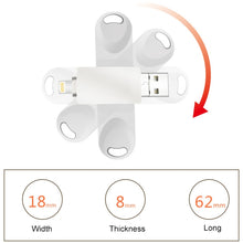 Load image into Gallery viewer, S29 3 in 1 32GB Micro USB + USB + 8 Pin Interface Metal Twister Flash Disk, 32GB