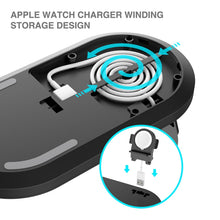 Load image into Gallery viewer, A04 3 in 1 Multi-function Qi Standard Wireless Charger for Mobile Phones &amp; iWatch &amp; AirPods
