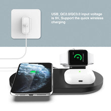 Load image into Gallery viewer, A04 3 in 1 Multi-function Qi Standard Wireless Charger for Mobile Phones &amp; iWatch &amp; AirPods