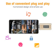 Load image into Gallery viewer, Richwell 3 in 1 16G Type-C + 8 Pin + USB 3.0 Metal Push-pull Flash Disk with OTG Function