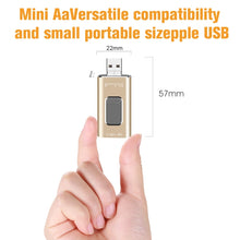 Load image into Gallery viewer, Richwell 3 in 1 16G Type-C + 8 Pin + USB 3.0 Metal Push-pull Flash Disk with OTG Function