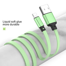 Load image into Gallery viewer, 3.5A Liquid Silicone 3 in 1 USB to USB-C / Type-C + 8Pin + Micro USB Retractable Data Syn Charging Cable
