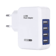 Load image into Gallery viewer, HT-CD03 15.5W 5V 3.1A 4-Port USB Wall Charger Travel Charger, EU Plug