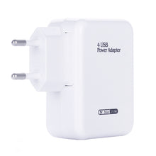 Load image into Gallery viewer, HT-CD03 15.5W 5V 3.1A 4-Port USB Wall Charger Travel Charger, EU Plug