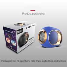 Load image into Gallery viewer, X6 TWS 5W Outdoor Waterproof Bass Wireless Bluetooth Speaker, Support Hands-free / USB / AUX / TF Card