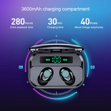 Load image into Gallery viewer, M7 TWS V5.0 Binaural Wireless Stereo Bluetooth Headset with Charging Case and Digital Display
