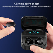 Load image into Gallery viewer, X7 TWS V5.0 Binaural Wireless Stereo Bluetooth Headset with Charging Case and Digital Display