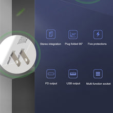 Load image into Gallery viewer, WLX-X3 36W 90 Degrees Foldable Pin Portable Multi-function USB Charger, US Plug