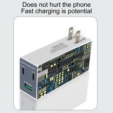 Load image into Gallery viewer, WLX-X3 36W 90 Degrees Foldable Pin Portable Multi-function USB Charger, US Plug