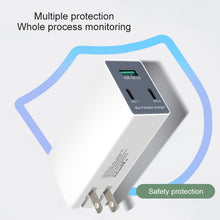 Load image into Gallery viewer, WLX-X3 36W 90 Degrees Foldable Pin Portable Multi-function USB Charger, US Plug