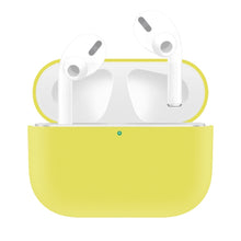 Load image into Gallery viewer, For AirPods Pro Solid Color Silicone Earphone Protective Case, Yellow, Pink, Grey, Light Purple, Black