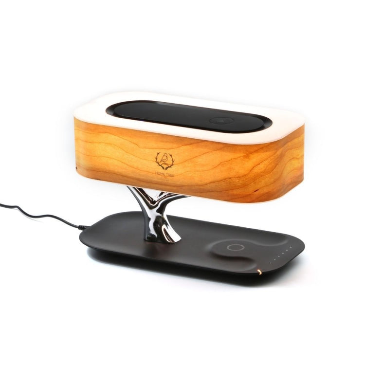 Tree Light Bluetooth Speaker Desk Lamp Phone Wireless Charger, US Plug