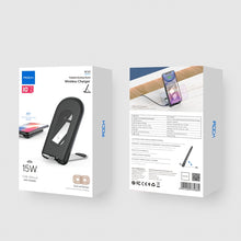 Load image into Gallery viewer, ROCK W30 15W Mobile Phone Wireless Charger Foldable Desktop Holder