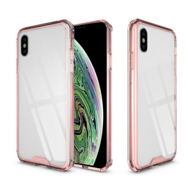 For iPhone XS Max Acrylic + TPU Shockproof Transparent Armor Case