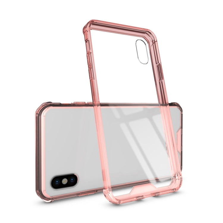 For iPhone XS Max Acrylic + TPU Shockproof Transparent Armor Case