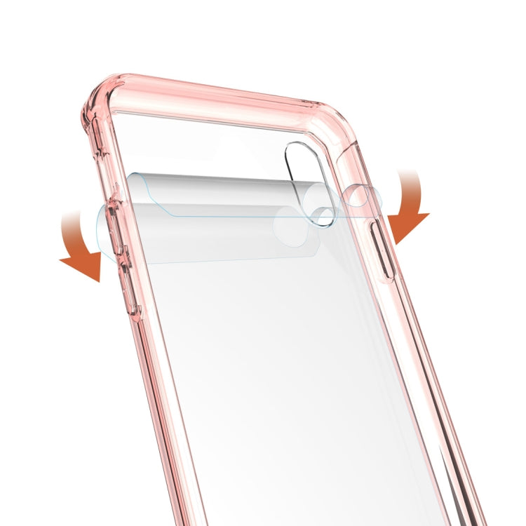 For iPhone XS Max Acrylic + TPU Shockproof Transparent Armor Case