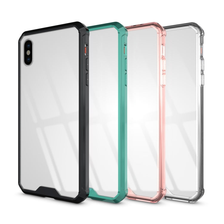 For iPhone XS Max Acrylic + TPU Shockproof Transparent Armor Case