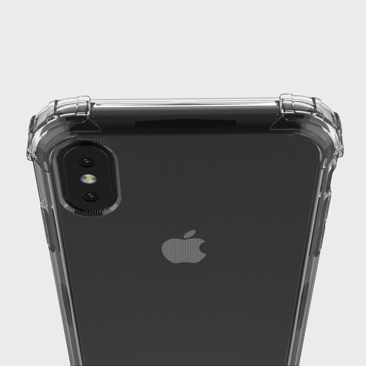 For iPhone X / XS Shockproof Transparent TPU Soft Case