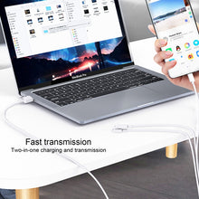 Load image into Gallery viewer, WK WDC-111 5A 3 In 1 8 Pin + Micro + Type-C / USB-C Multi-function Super-fast Charging Cable, Length: 1.3m