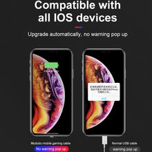 Load image into Gallery viewer, Mcdodo CA-5950 Razer Series 180 Degree Elbow Design Gaming 8 Pin to USB Cable with 7 Colors Breathing Light, Length: 1.2m