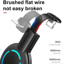 Load image into Gallery viewer, Mcdodo CA-5950 Razer Series 180 Degree Elbow Design Gaming 8 Pin to USB Cable with 7 Colors Breathing Light, Length: 1.2m