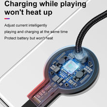 Load image into Gallery viewer, Mcdodo CA-5950 Razer Series 180 Degree Elbow Design Gaming 8 Pin to USB Cable with 7 Colors Breathing Light, Length: 1.2m